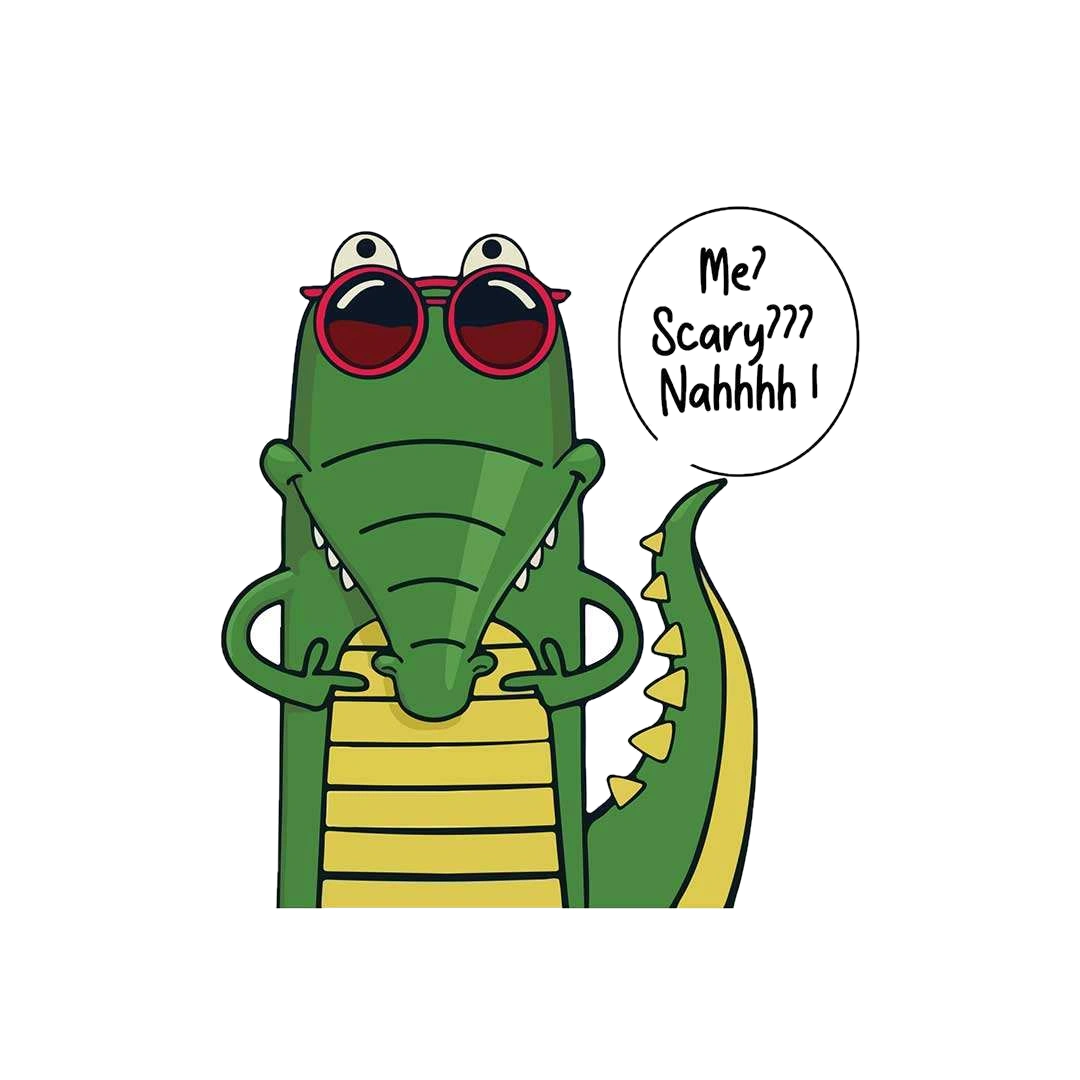Me Scary Sticker